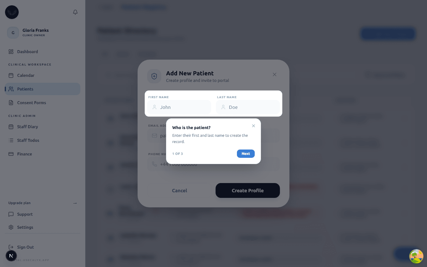 Calyx — Clinic Management SaaS